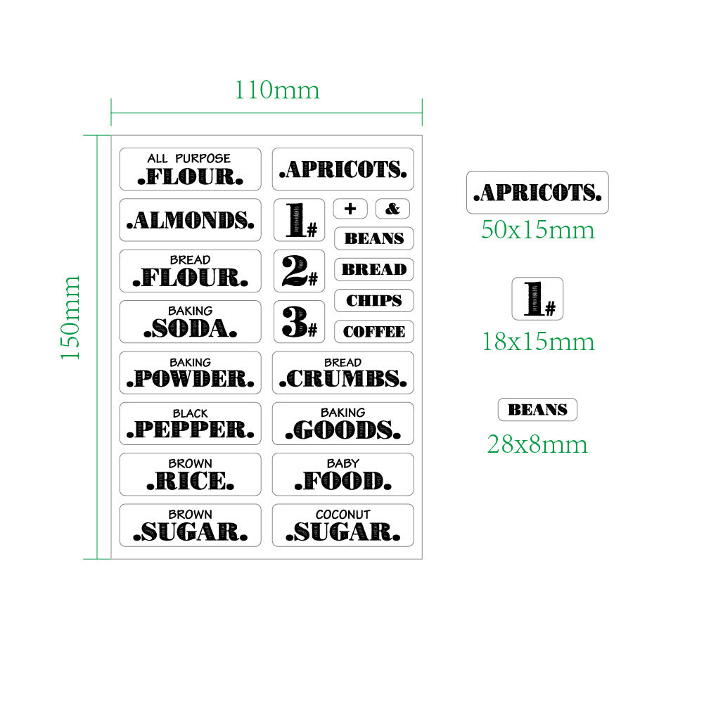 food finishing stickers