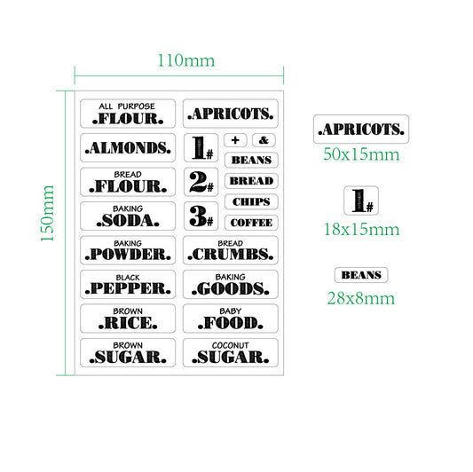 food finishing stickers