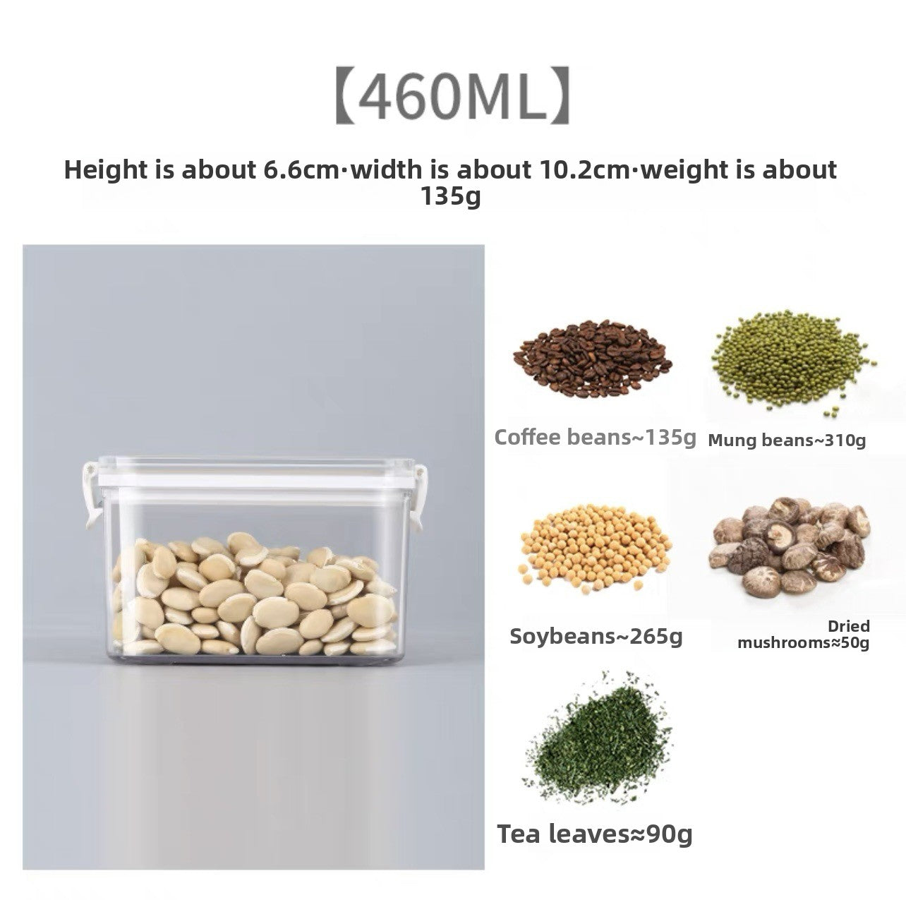 Food-grade plastic thickened transparent storage box
