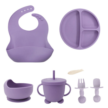 Food Grade Silicone Baby Bib Crate Tableware