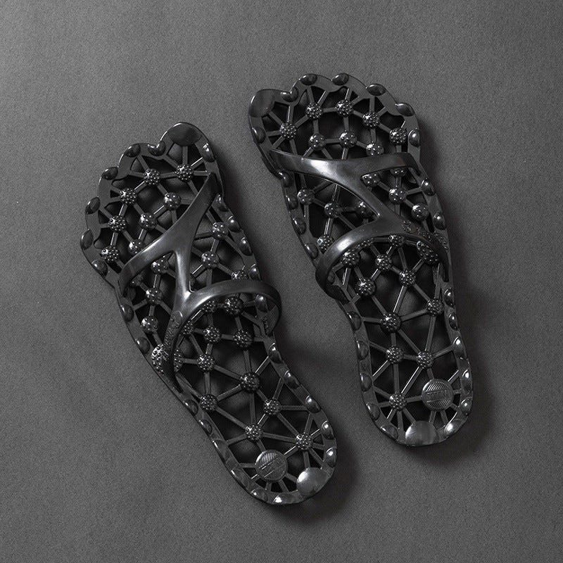 Foot acupoint massage slippers for bathroom