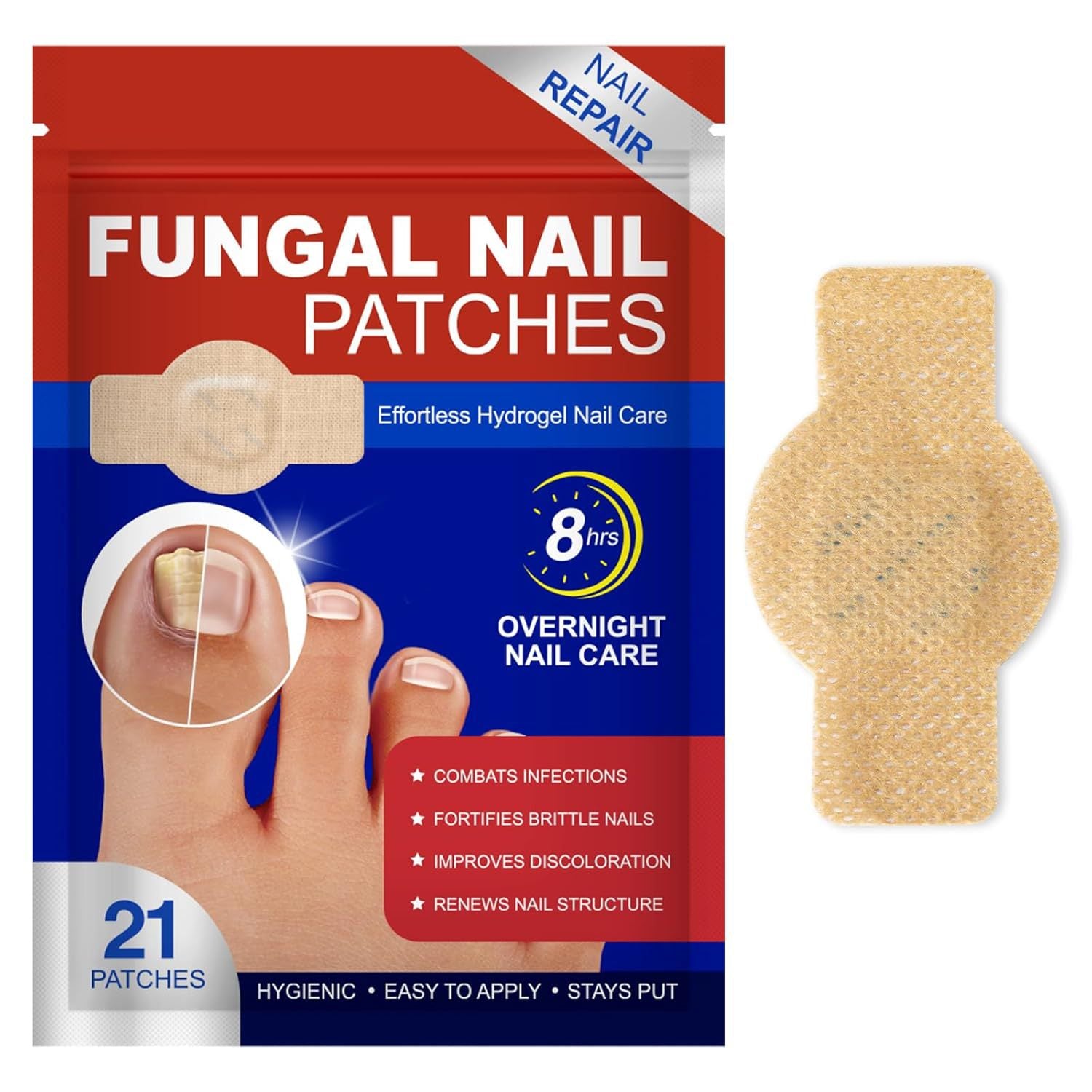 Foot armor patch