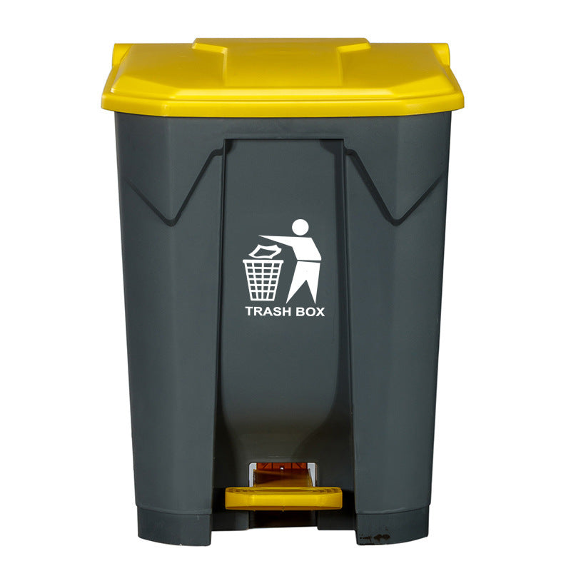 Foot Pedal Trash Bin with Lid, Large Capacity for Home and Commercial Use