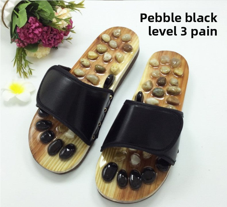Foot Reflexology Pebble Massage Slippers