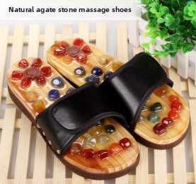Foot Reflexology Pebble Massage Slippers