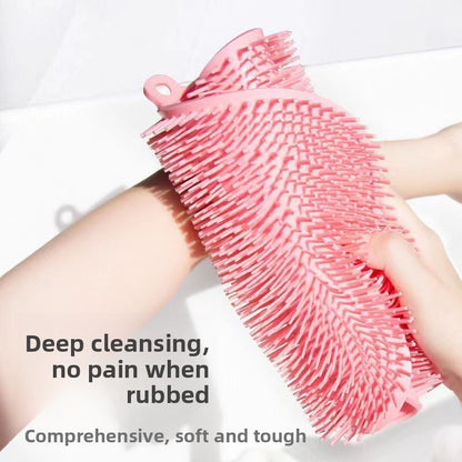 Foot Washing Mat, Lazy Bath Brush, Back Rub God