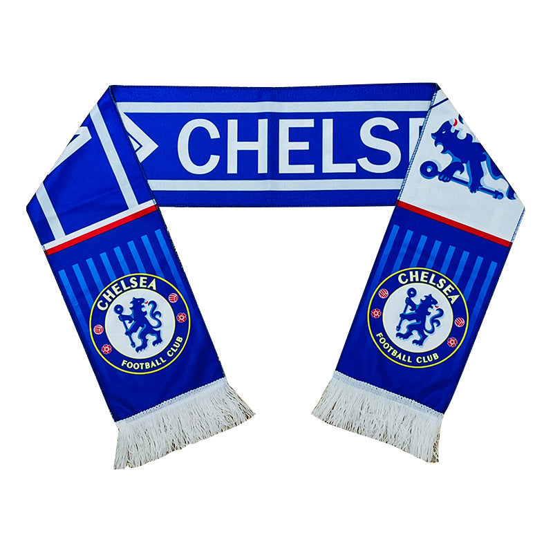 Football Fans Plush Scarf with Team Badges