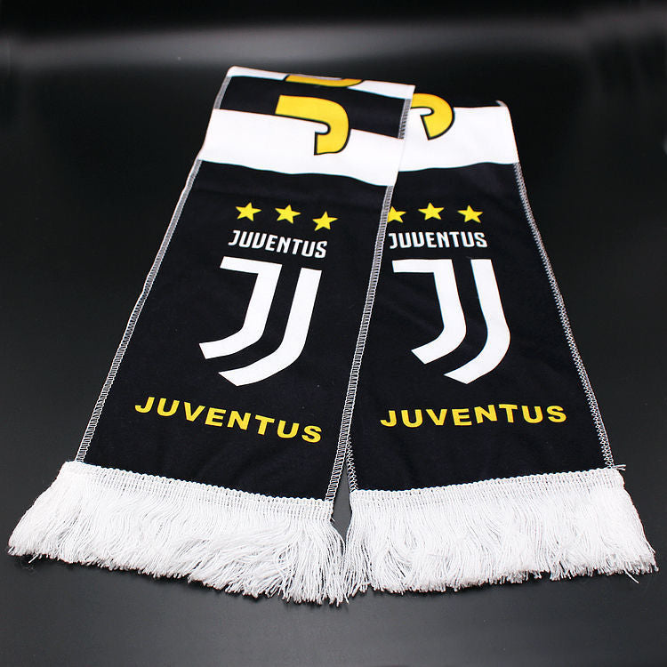 Football Fans Plush Scarf with Team Badges