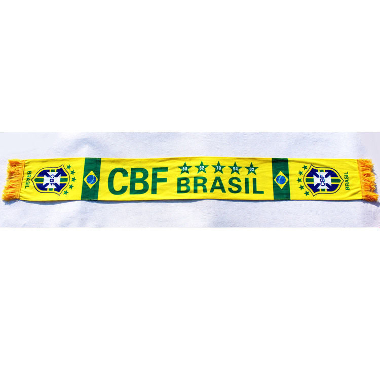 Football Fans Plush Scarf with Team Badges