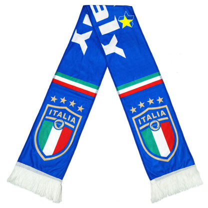 Football Fans Plush Scarf with Team Badges