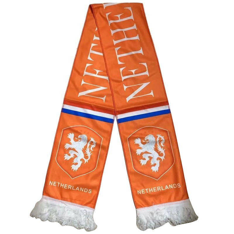 Football Fans Plush Scarf with Team Badges