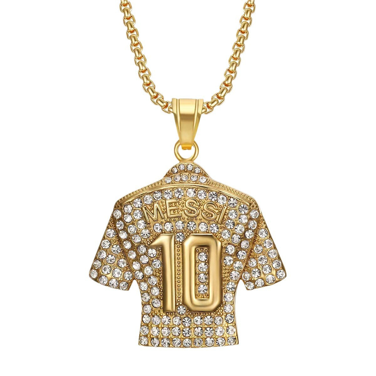 Football Jersey Number Pendant Necklace