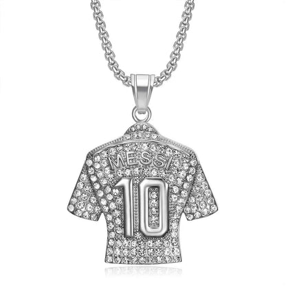 Football Jersey Number Pendant Necklace