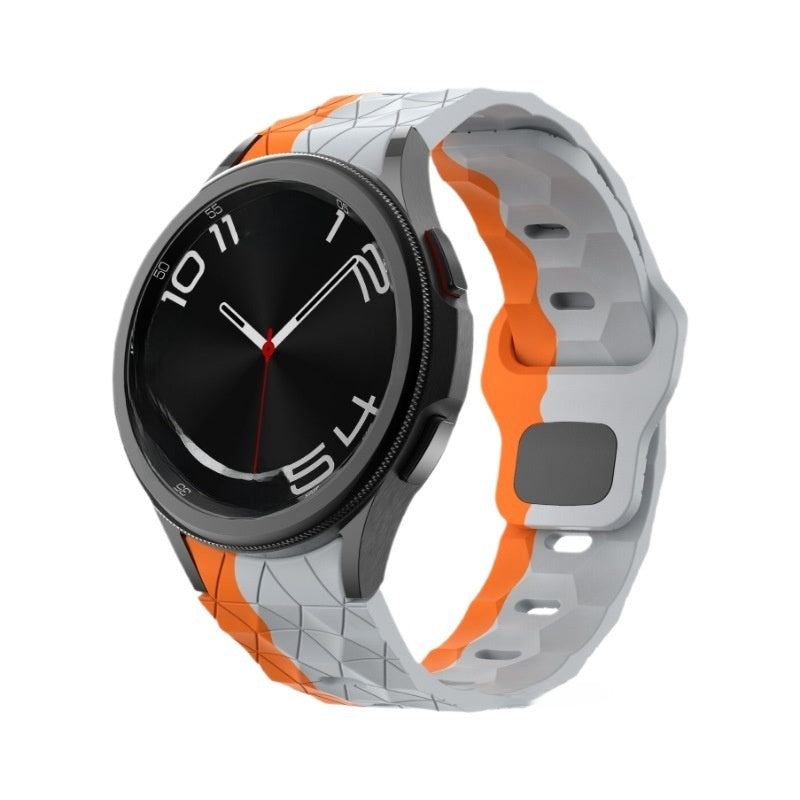 football pattern Two-tone strap