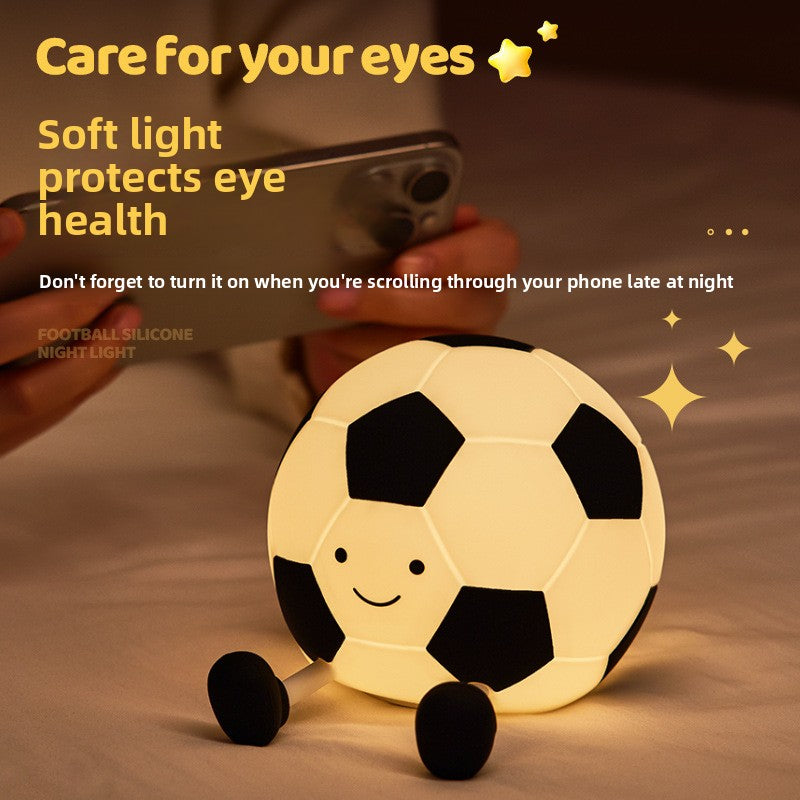 Football Silicone Night Light with Tap Control