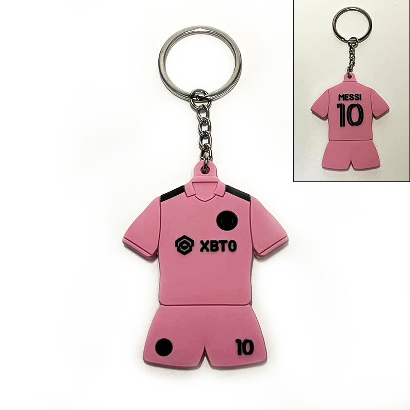 Football Team Emblem PVC Keychain