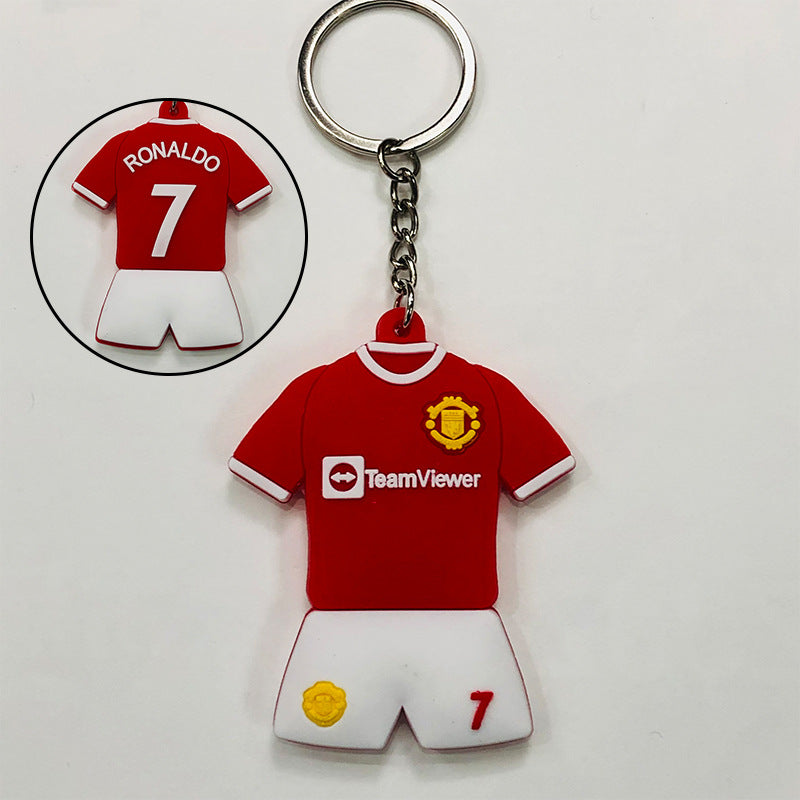 Football Team Emblem PVC Keychain