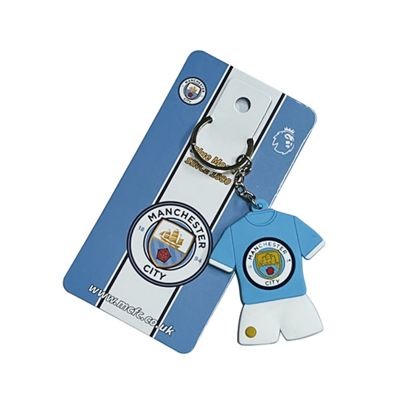Football Team Emblem PVC Keychain