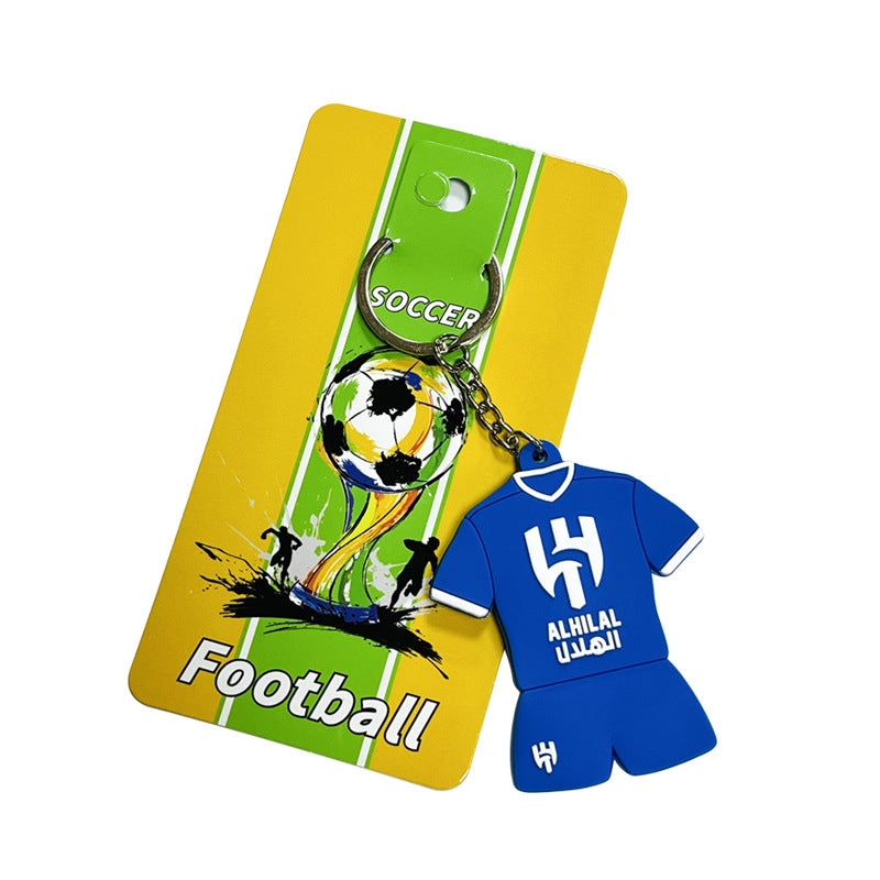 Football Team Emblem PVC Keychain