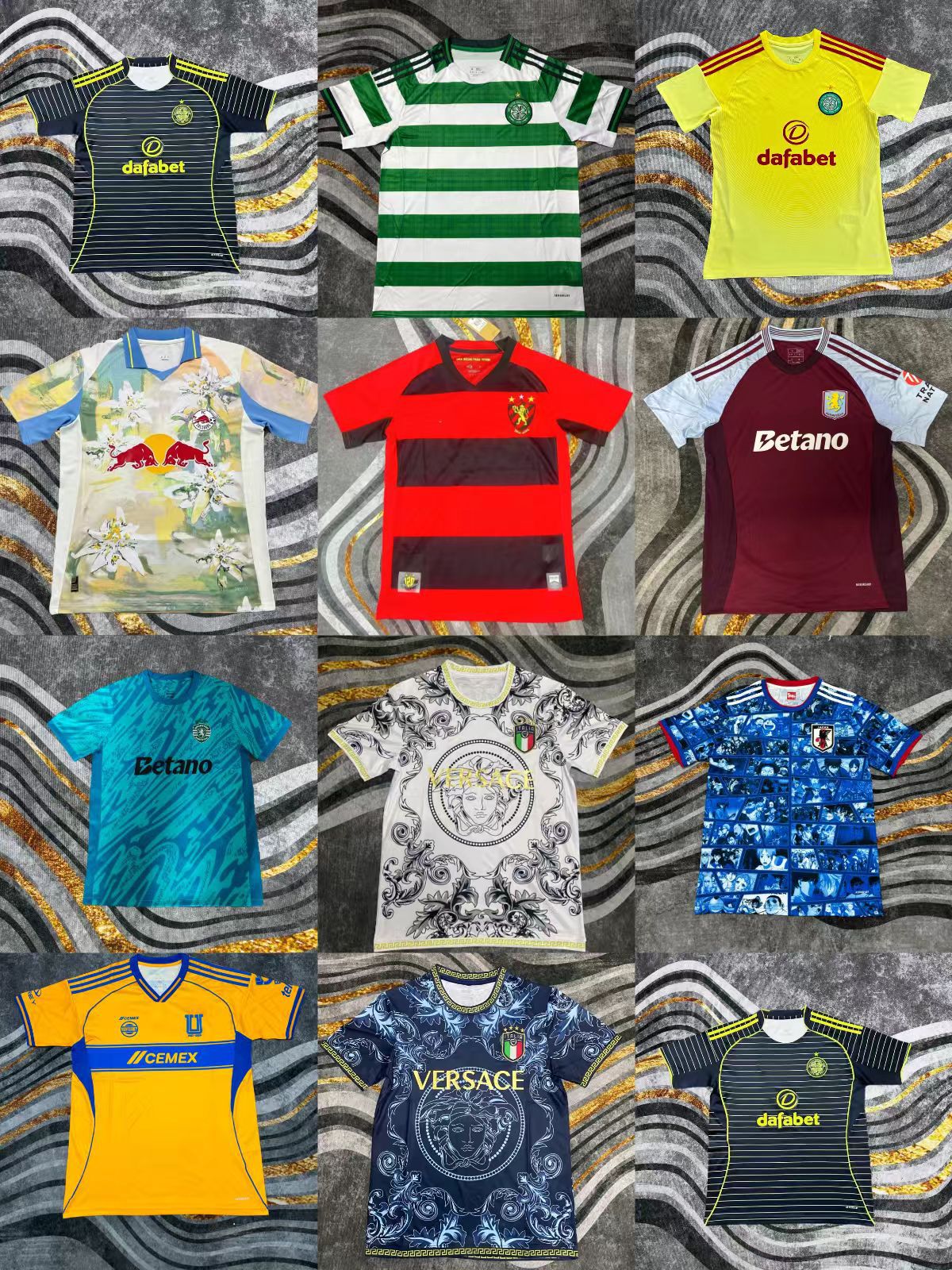 Football Team Jerseys Short Sleeves