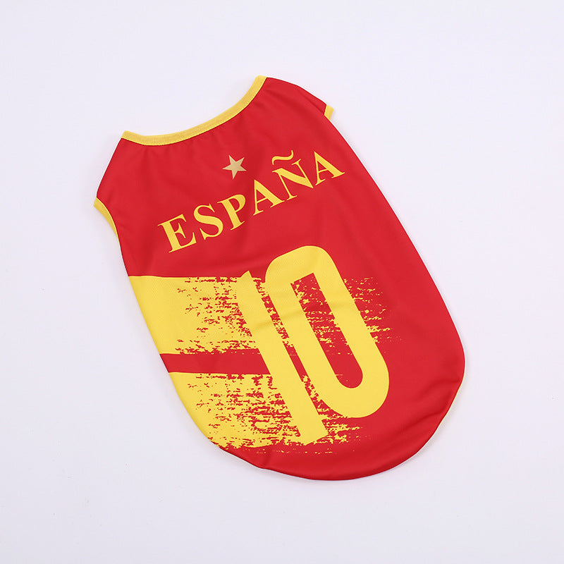 Football Team Pet Dog Vest