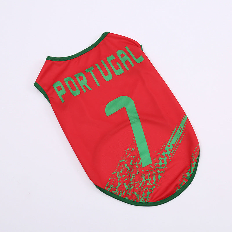 Football Team Pet Dog Vest