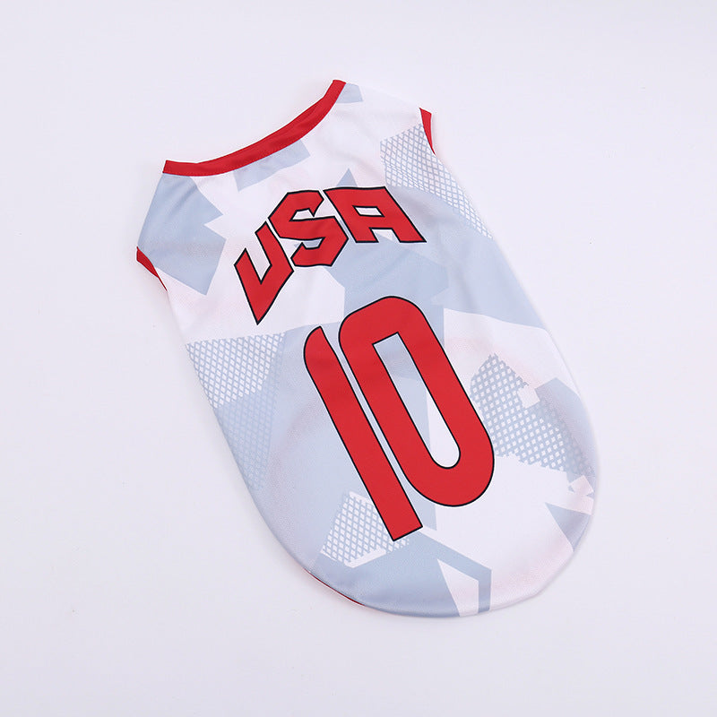Football Team Pet Dog Vest
