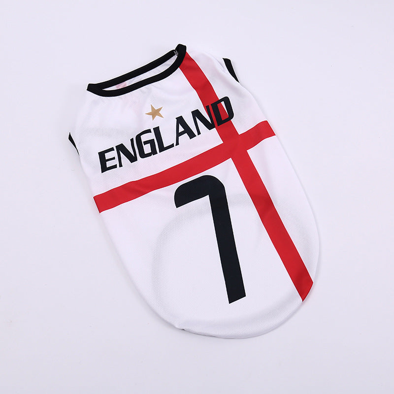 Football Team Pet Dog Vest