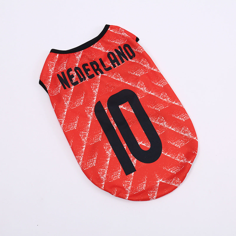 Football Team Pet Dog Vest
