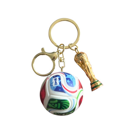 Football Trophy Keychain Pendant