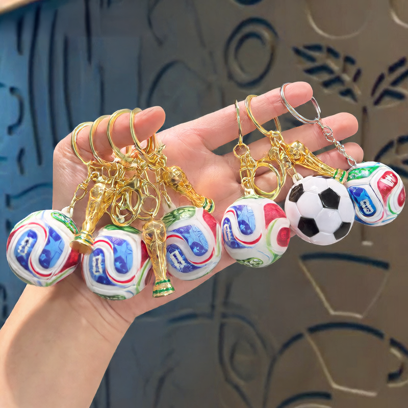 Football Trophy Keychain Pendant