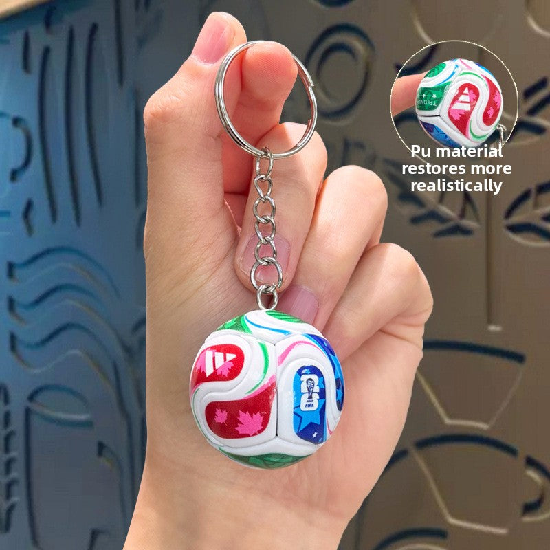 Football Trophy Keychain Pendant