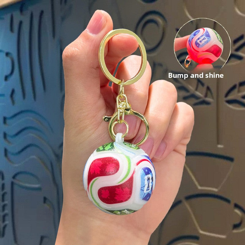 Football Trophy Keychain Pendant