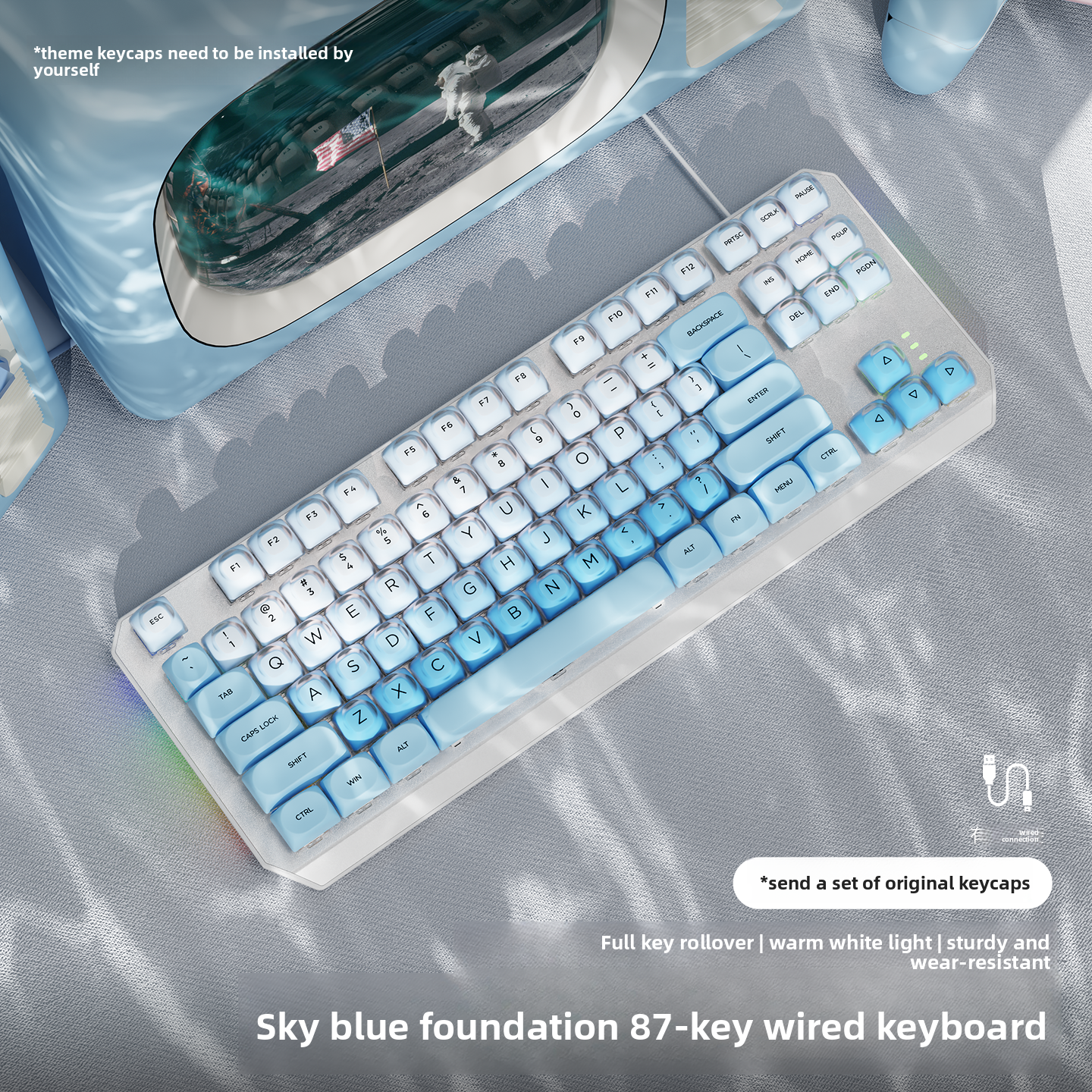 Forerunner Mechanical Keyboard with Blue Backlight