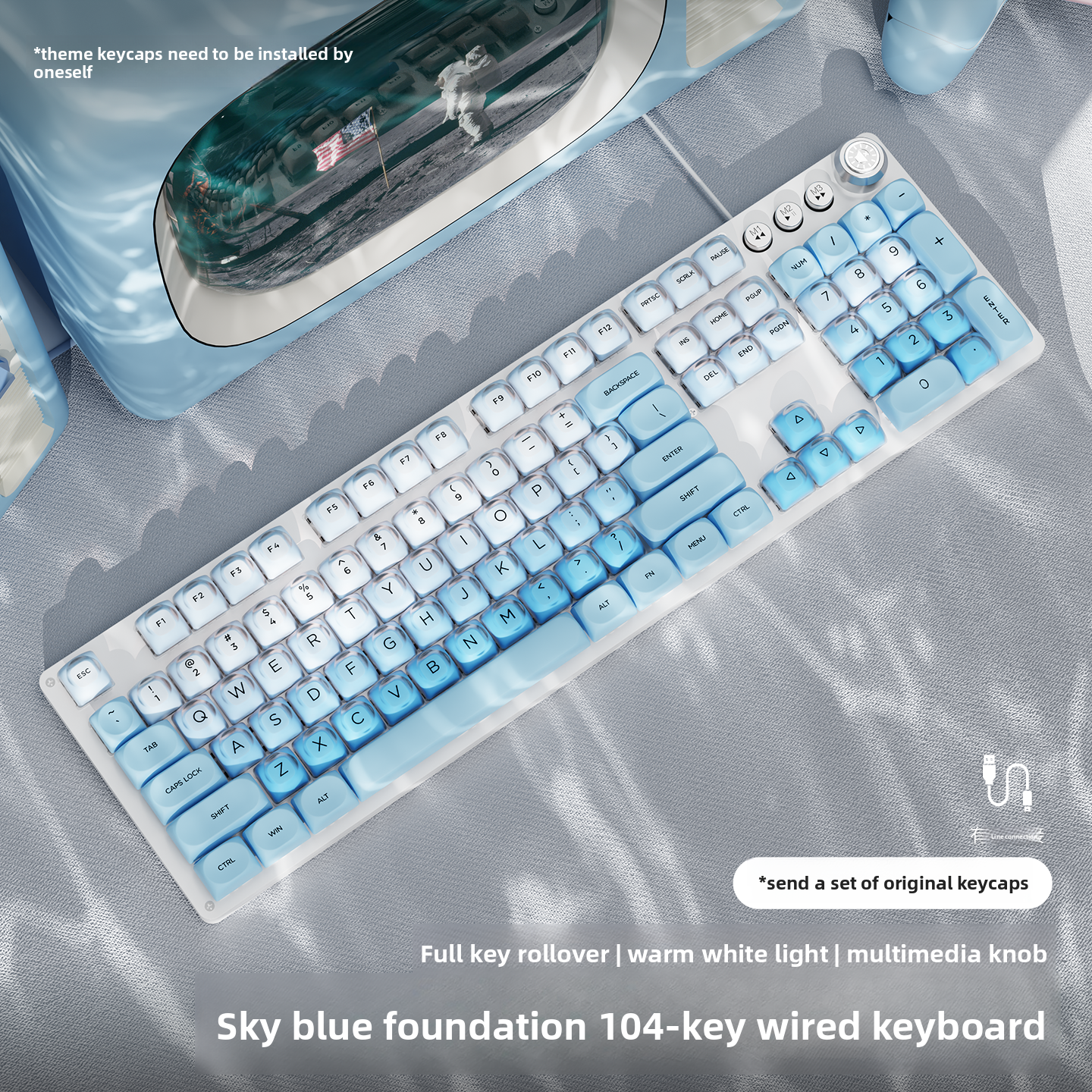 Forerunner Mechanical Keyboard with Blue Backlight