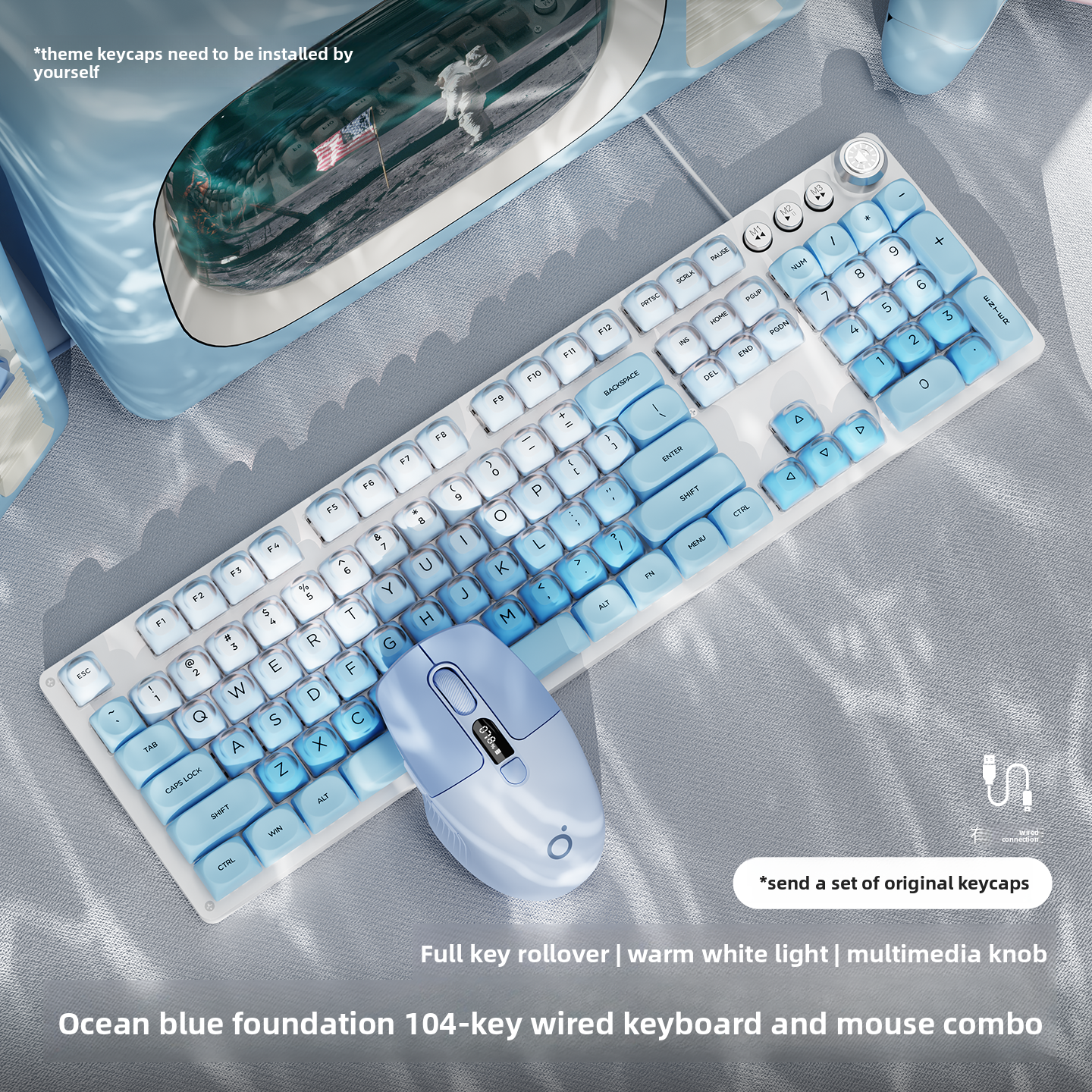Forerunner Mechanical Keyboard with Blue Backlight