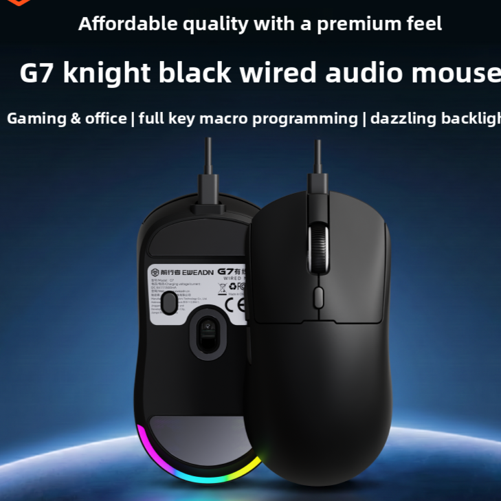 Forerunner Wired and Wireless Computer Mouse
