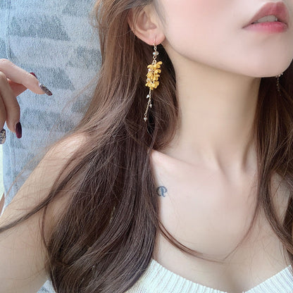 Forest-style facial slimming mosquito coil ear clips