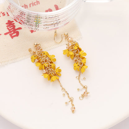 Forest-style facial slimming mosquito coil ear clips