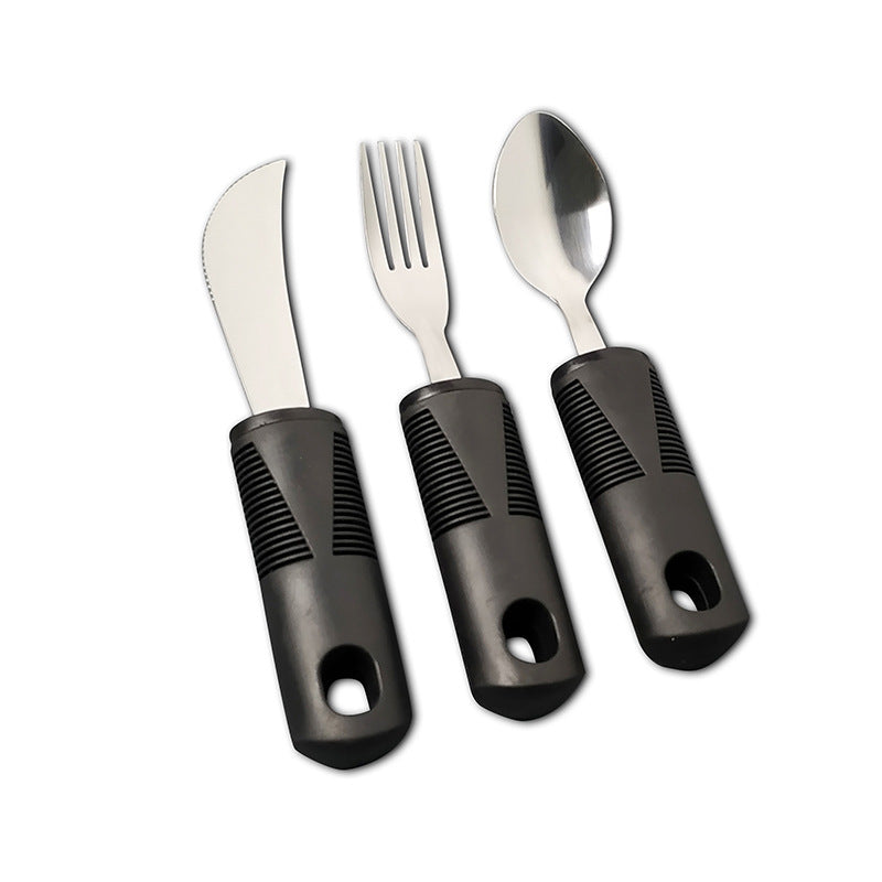 fork and spoon rehabilitation food aid tool suit for the elderly