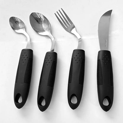 fork and spoon rehabilitation food aid tool suit for the elderly