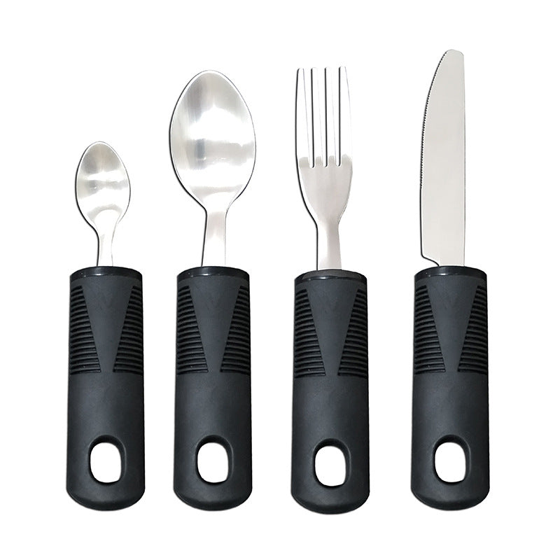 fork and spoon rehabilitation food aid tool suit for the elderly
