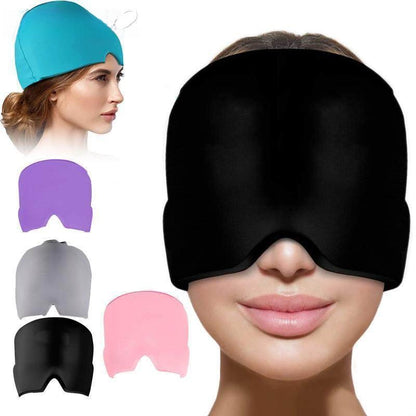 Form Fitting Gel Migraine Relief Cold Compress Hat