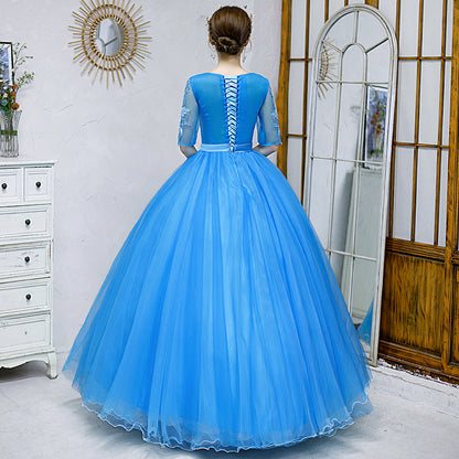 Formal dress for art examination music stage
