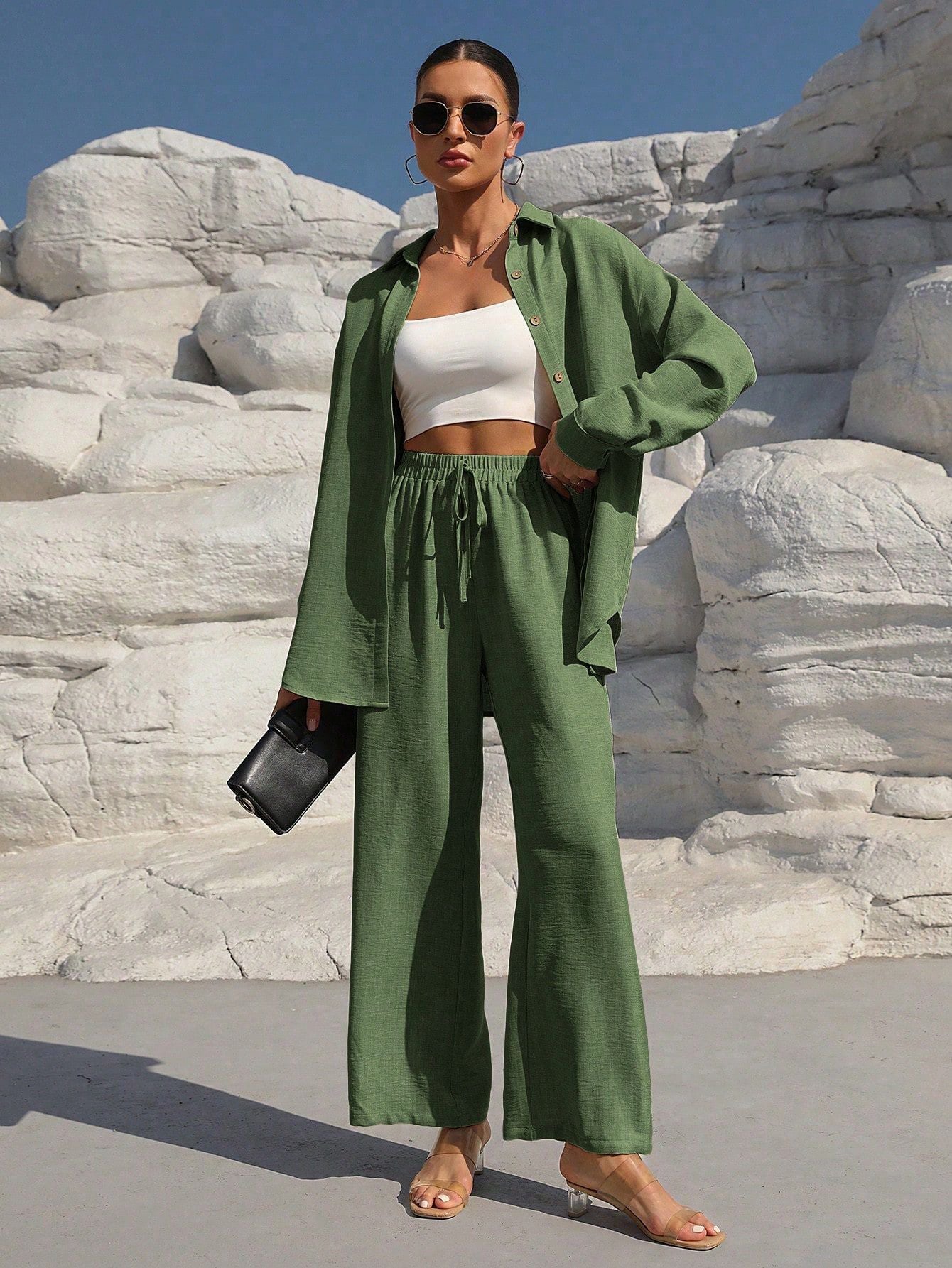 Formal large-size women's long-sleeved cardigan set