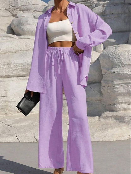 Formal large-size women's long-sleeved cardigan set