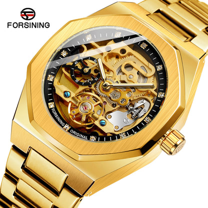 Forsining Automatic Mechanical Watch with Luminous Dial