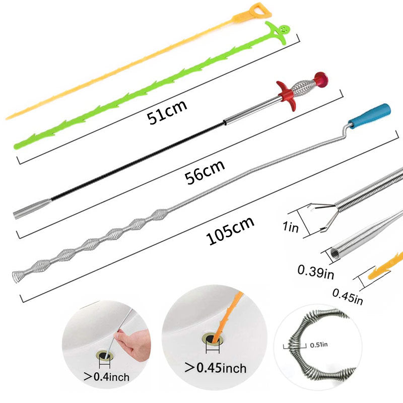 Four-Claw Drain Cleaner Tool