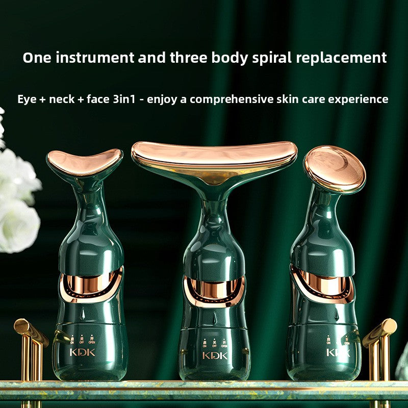 Four-Dimensional Lifting Massage Instrument with Replaceable Heads