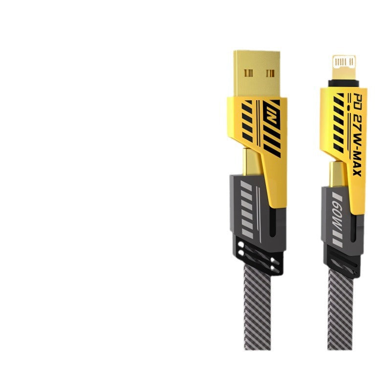 Four-in-one data cable with fast charging